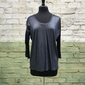 Ann Taylor LOFT Metallic Tee
